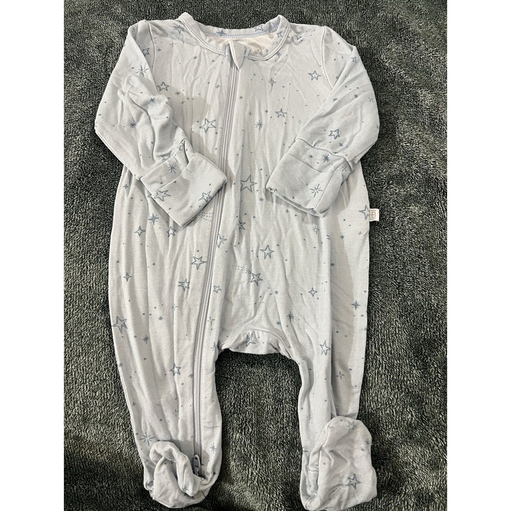 Elegant Baby 3-6m Baby‎ Blue Sleeper Footie